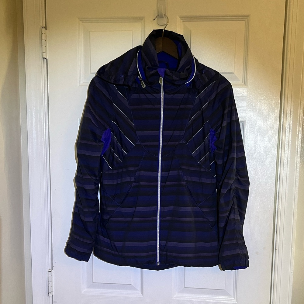 #7 LULULEMON athletica Blue Striped Jacket